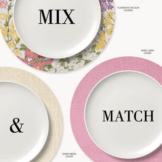 Rose Charger Plate Covers - Set of 4