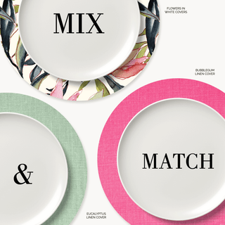 Mint Charger Plate Covers - Set of 4