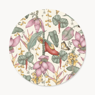 Cream Exotic Charger Plate Covers - Set of 4