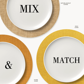 Gold Charger Plate Covers - Set of 4