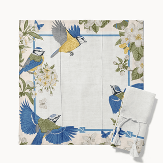 Blue Bird Napkins - Set of 4