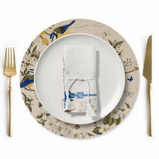 Blue Bird Napkins - Set of 4