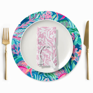 Pink Swirl Servilleta